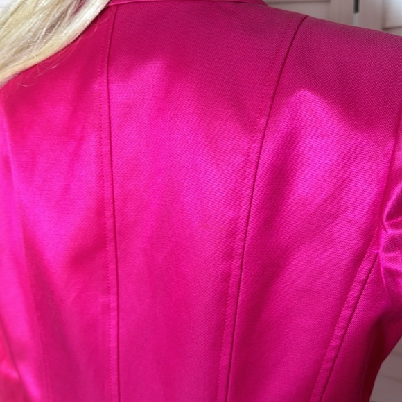 NWOT TALBOTS Womens Petites Silk Pink Notch Collar  Blazer - Picture 8 of 10